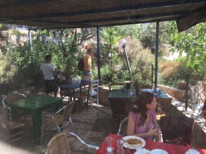 Exterior Seating at Bayit 77 in Amirim