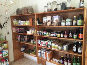 healthy foods and the like for sale at Bayit 77 in Amirim