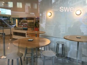 Indoor seating at Sweetgreen - Lexington Ave in New York City