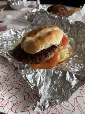 Veggie burger (impossible) at Ben's Chili Bowl in Arlington