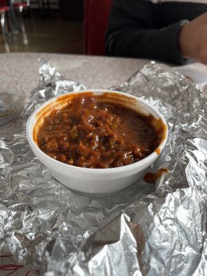 Veggie chili at Ben's Chili Bowl in Arlington