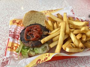 Beyond Burger with Fries   at Ben's Chili Bowl in Arlington