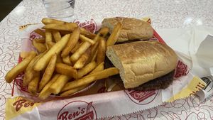 Impossibile burger sub  at Ben's Chili Bowl in Arlington