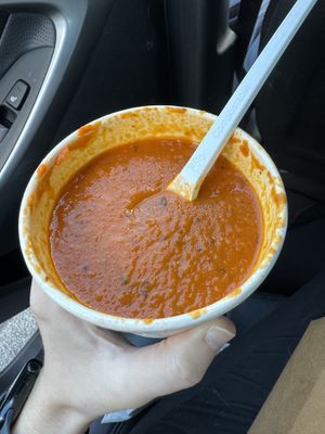 Tomato soupp  at The Mercury Café in New Castle