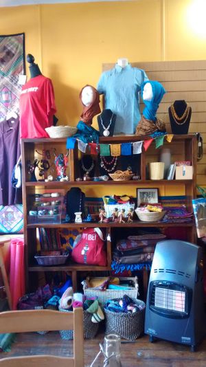 Clothing as well. at Himalaya Vegetarian Cafe in Edinburgh