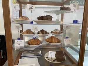 Pastry Cabinent  at Lazy Cow Bakery in Seattle