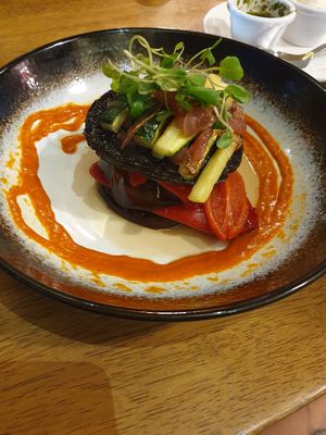 Veggie stack at Banana Bender Pub in Palmview