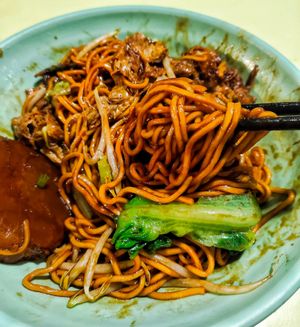 Ginger oil dry noodles at Li Jie's Kitchen 長春蔬食 in Central Singapore