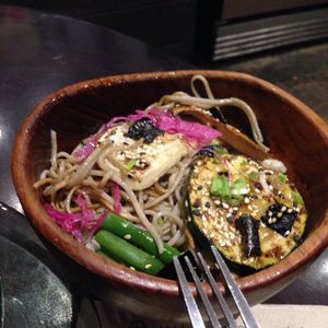 Soba Noodle with Grilles veggies at Choice Health Bar in Lahaina