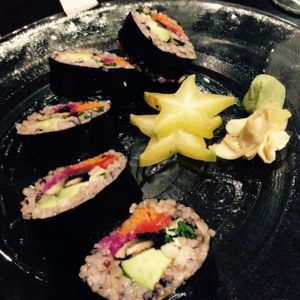 rainbow roll at Choice Health Bar in Lahaina