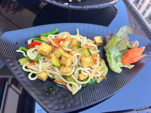 Gebratene Udon Nudeln mit Gemüse - ohne Ei  at Kaizen in Herzogenaurach