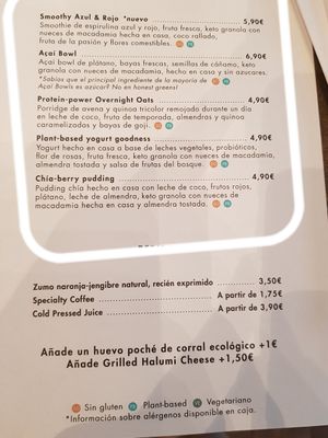 Vegan bowls at Honest Greens - Tuset in Barcelona