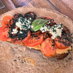 Tostada pan tumaca  at Honest Greens - Tuset in Barcelona