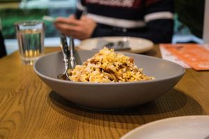 Vegan cheeseeeeee  at The Pizza Pig in New Territories