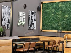 inside seating at Frittenwerk - Hbf Leipzig in Leipzig