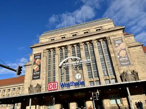 advertizing banners at Frittenwerk - Hbf Leipzig in Leipzig