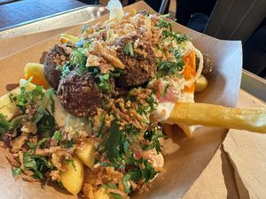 falafel fries  at Frittenwerk - Hbf Leipzig in Leipzig