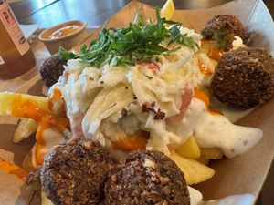 falafel fries  at Frittenwerk - Hbf Leipzig in Leipzig