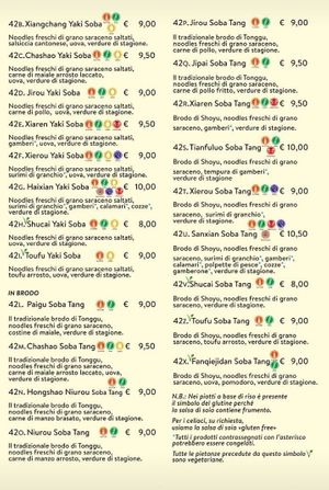 menu 4 at MIAN Ramen House and more in Cagliari