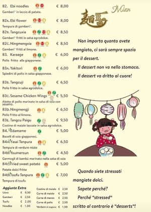 menu 8 at MIAN Ramen House and more in Cagliari