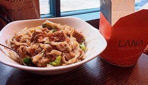 Vegan Chow menu with tofu at LANA in Tralee