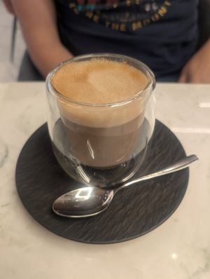 Oat latte at Heavenly Desserts - Cambridge in Cambridge