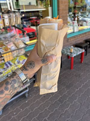 LARGE Bahn mi  #Veganuary at The Laughing Elephant in Wentworth Falls