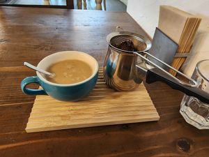 Soy Chai tea. at Gajimaru in Okinawa