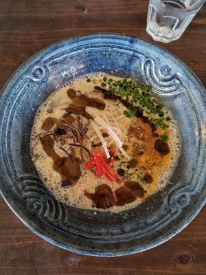 Spicy ramen at Gajimaru in Okinawa