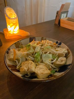 島豆腐チャンプルー  at Gajimaru in Okinawa