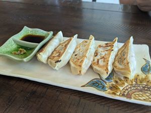 Gyozas at Gajimaru in Okinawa