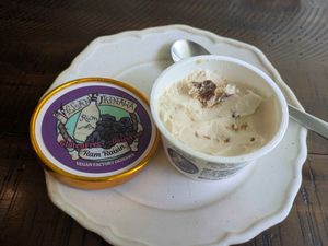 Rhum raisin ice cream at Gajimaru in Okinawa