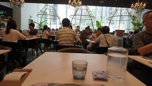 Other happy patrons! at Love Veggie Macau in Macau