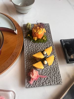 Fake sushi   at Love Veggie Macau in Macau