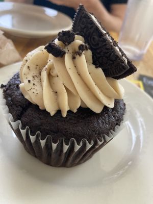Oreo cupcake mmm  at Wild Chestnut Cafe in Florence