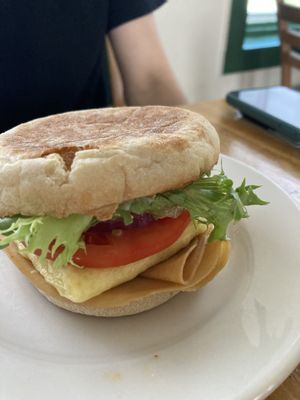 Breakfast sandwich   at Wild Chestnut Cafe in Florence