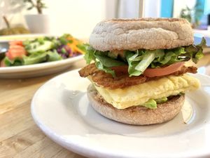 Avocado, Just Egg, and Tempeh Bacon  at Wild Chestnut Cafe in Florence