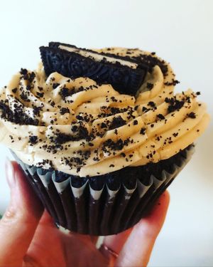 Oreo cupcake   at Wild Chestnut Cafe in Florence