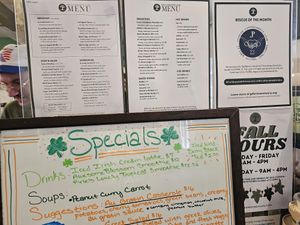 Menu at Wild Chestnut Cafe in Florence