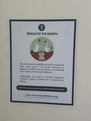 Rescue of the month May 2025 💞   at Wild Chestnut Cafe in Florence