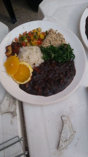 Feijoada vegan at Krishna Restaurant in Belo Horizonte