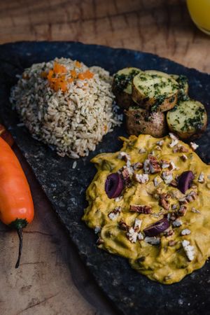 Ají de vegallina. Inspirado en el tradicional plato peruano "Ají de gallina", pero sin gallina y con hongos. at Salvajes in Cusco