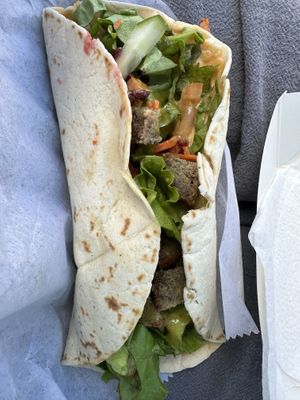 Finally tried the taco!  Excellent of course   at Lisa's in St Croix