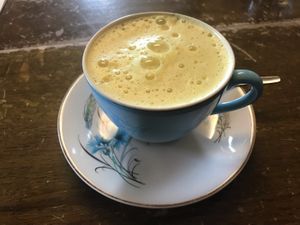 Golden milk at Cafe Roya in Beeston