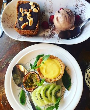 Deserts at Cafe Roya in Beeston