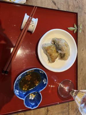 Gyoza   at haha vegan Ryokan in Beechworth
