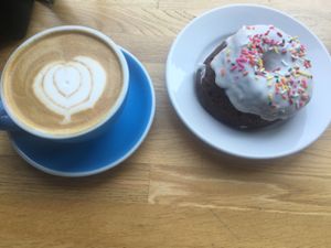 The perfect vegan breakfast. at The Wormhole Coffee in Chicago