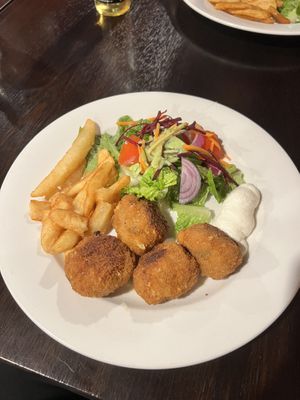 Arancini balls  at Austral Hotel  in Korumburra