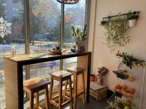 The interior desing is so nice🤩 #Veganuary at Smoothie Land in Krusevac