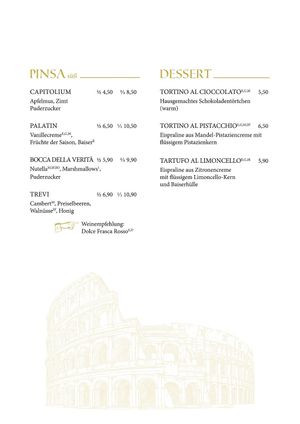 Pinsa süß & Dessert at Pinsa Imperium in Bad Wildungen